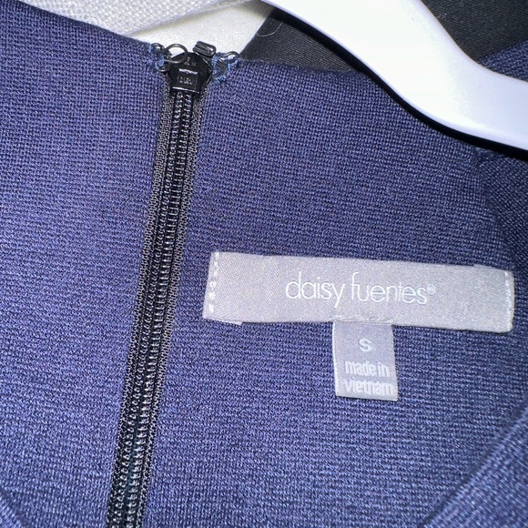 Fit and Flare Navy Detailed Dress - Picture 5 of 5